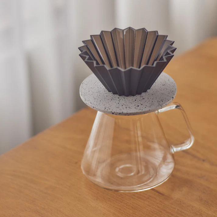 ORIGAMI Dripper Holder - Grain White / Grain White x Black