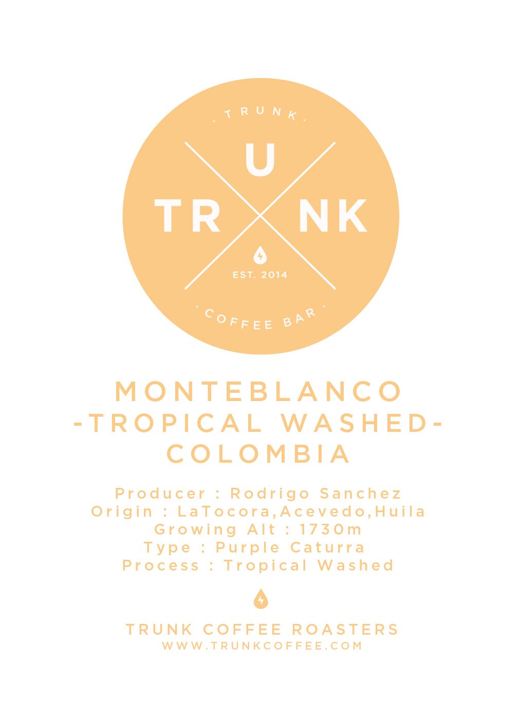 Colombia - MONTEBLANCO | Purple Caturra Tropical Washed