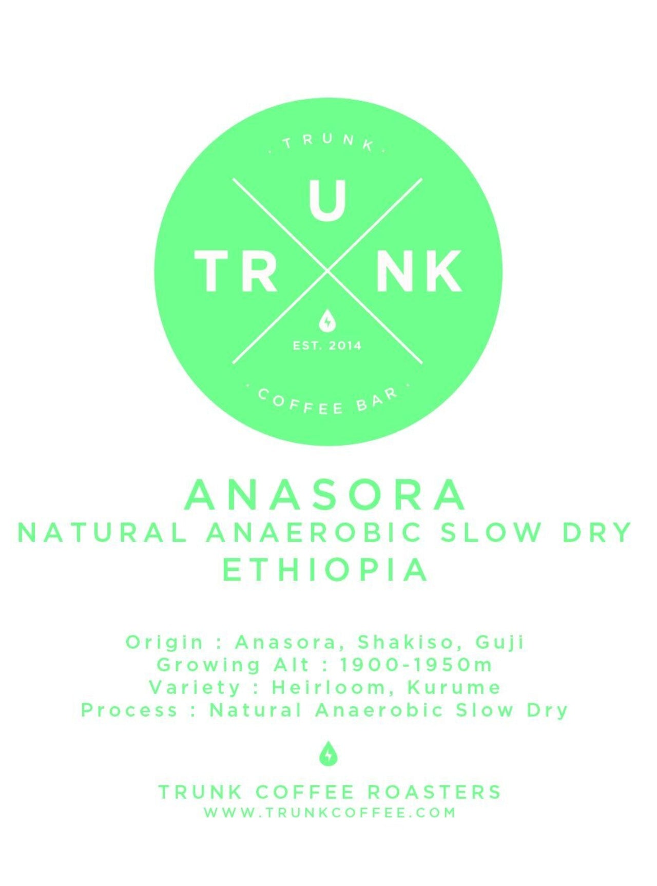Ethiopia - ANASORA | Heirloom, Kurume Natural Anaerobic Slow Dry