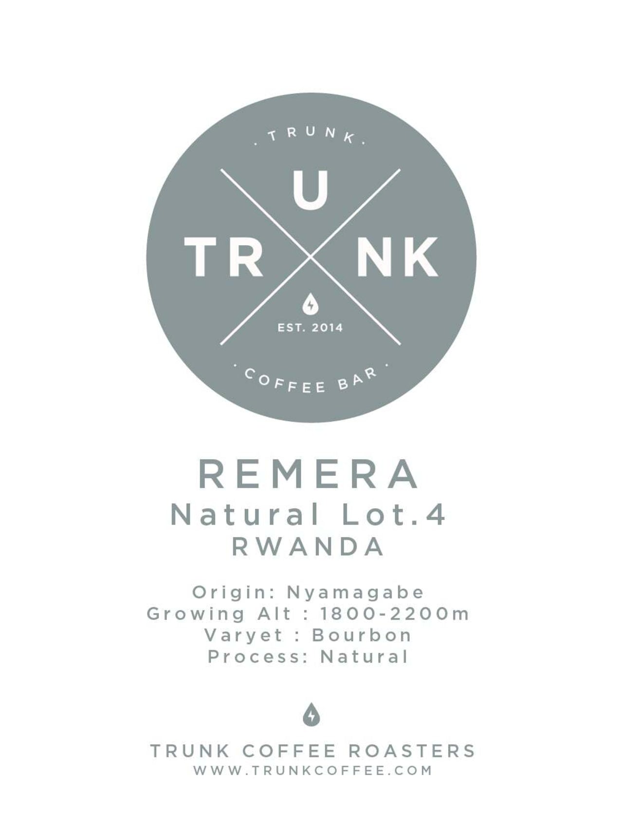 Rwanda - REMERA | Bourbon Natural Lot.4