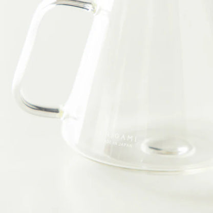 ORIGAMI Glass Coffee Server with HARIO