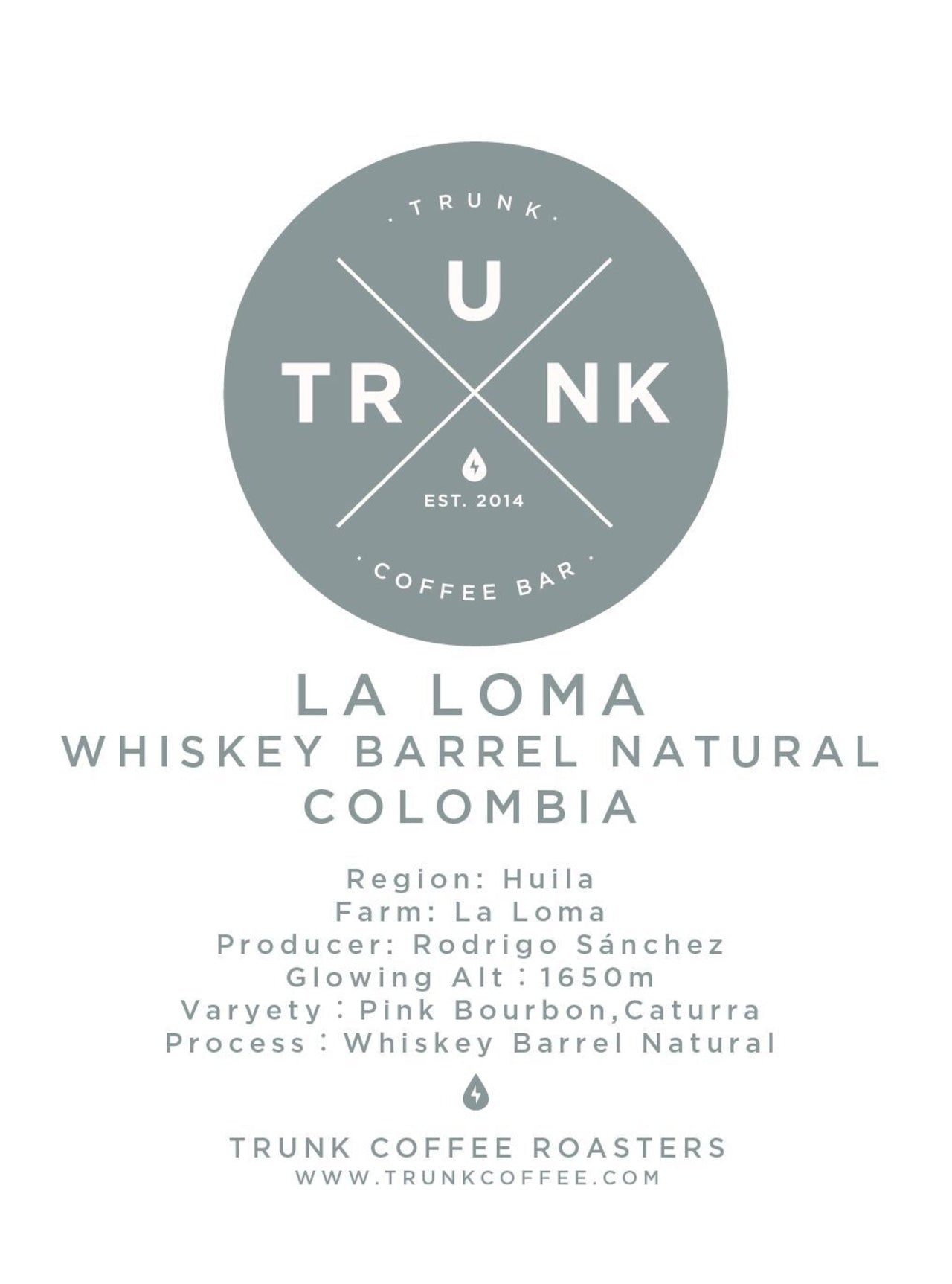 Colombia - LA LOMA | Pink Bourbon, Caturra Whiskey Barrel Natural
