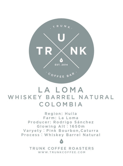 Colombia - LA LOMA | Pink Bourbon, Caturra Whiskey Barrel Natural