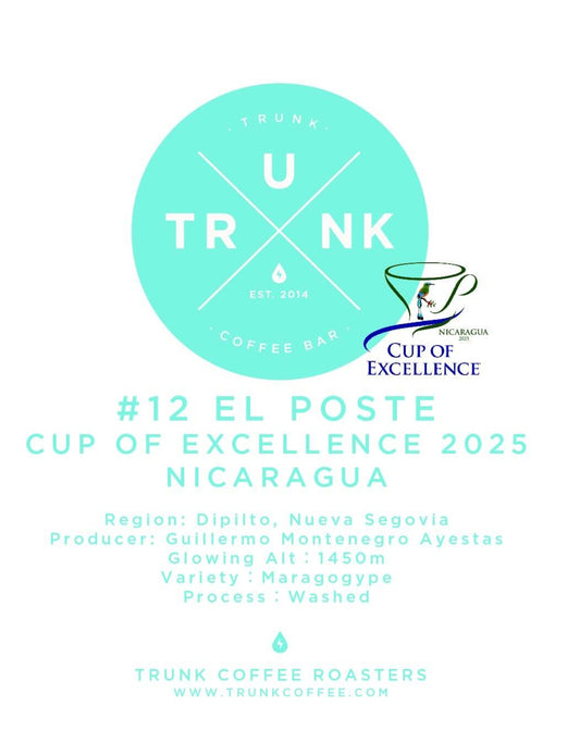 Nicaragua - EL POSTE | Maragogype Washed (#12 CUP OF EXCELLENCE 2025)